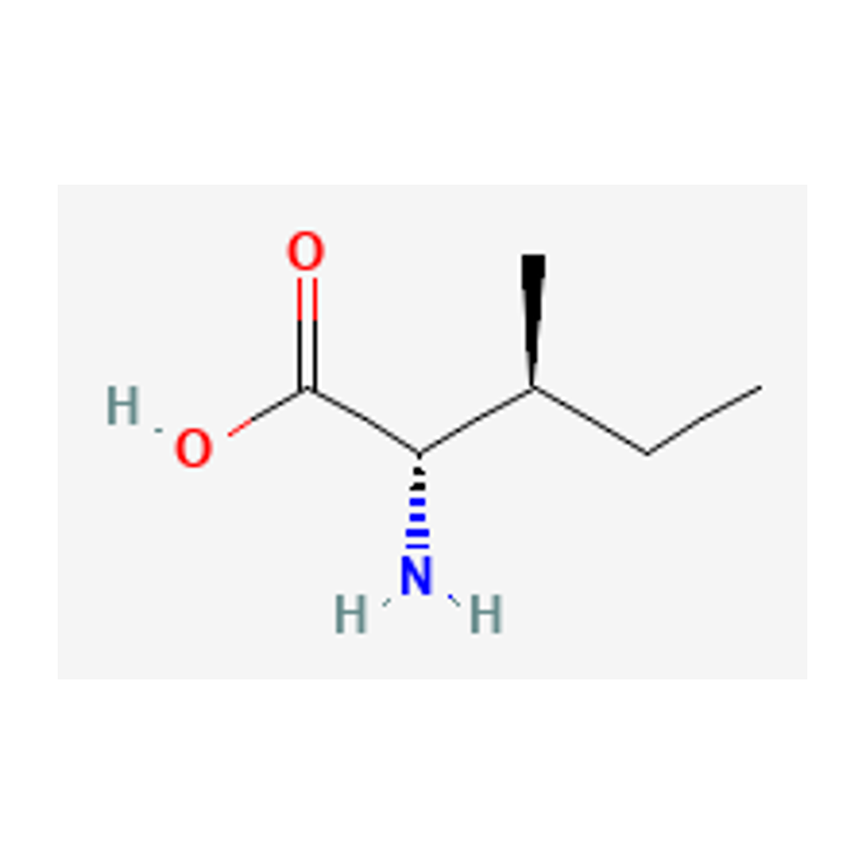 L-isoleucine — 2D chemical diagram