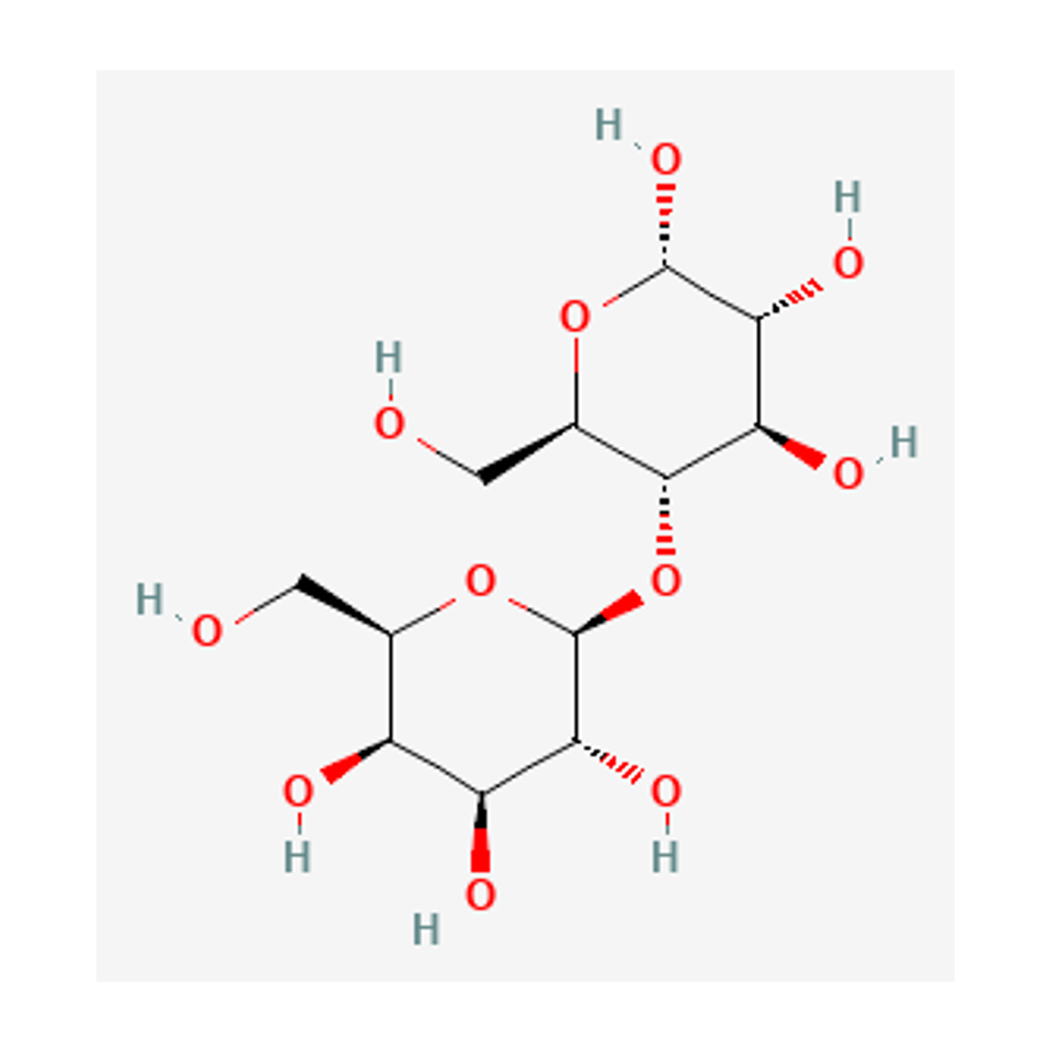 α-lactosa — diagrama químico 2D