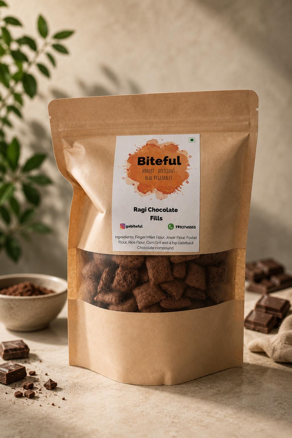Ragi Chocolate Fills: Crunchy Millet Cereal Snack