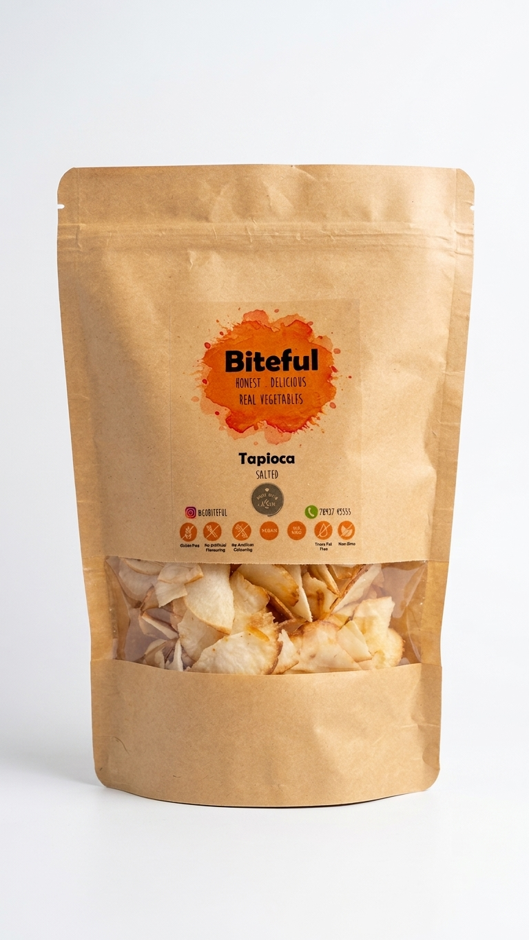 Tapioca Crisps - Crunchy & Healthy Snack for Kids & Adults thumbnail 3