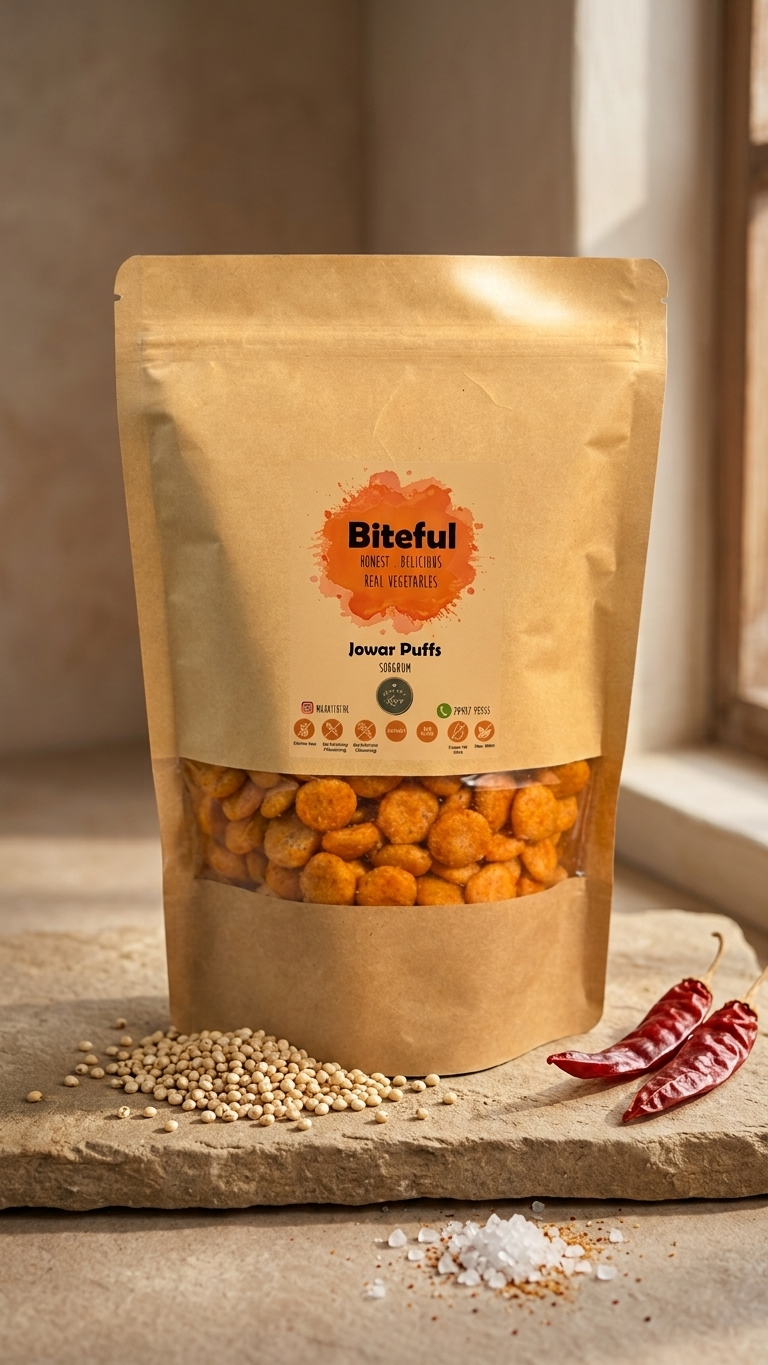 Healthy Jowar Puffs for Kids - Nutritious Millet Snack