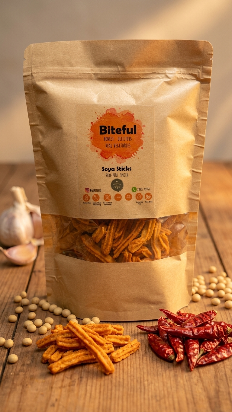 Crunchy Soya Sticks - High Protein Healthy Indian Snack