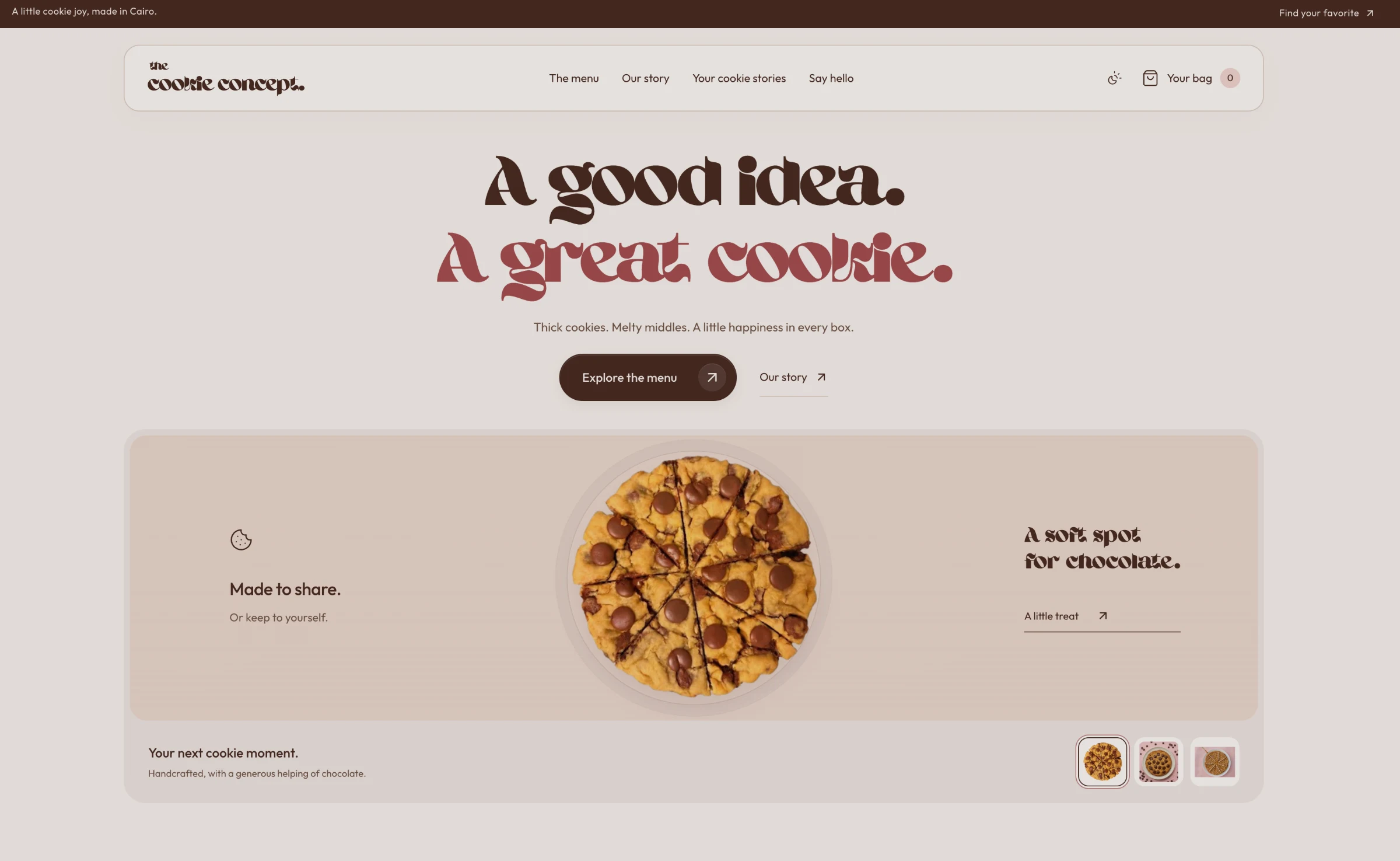 Landing page