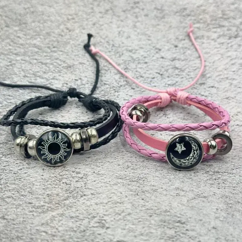 Trendy Couple Sun Moon Bracelet