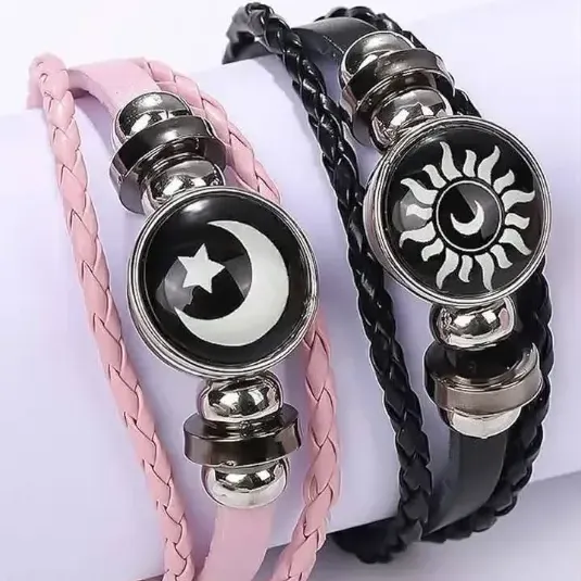 Trendy Couple Sun Moon Bracelet
