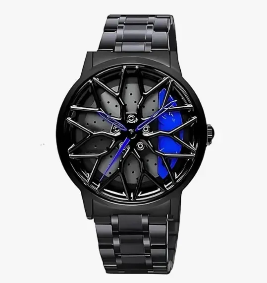 Car Wheel Watch Rotating Car 