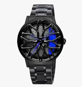 Car Wheel Watch Rotating Car 