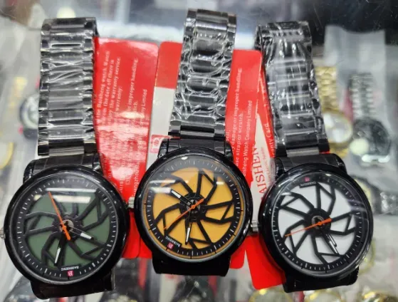 Car Wheel Watch Rotating Car 