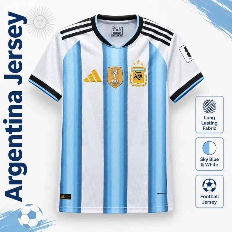 Argentina Jersey – Long Lasting Fabric Football Jersey