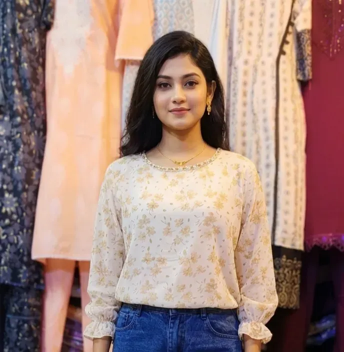 সর্ট টপস ও বেগি প্যান্ট