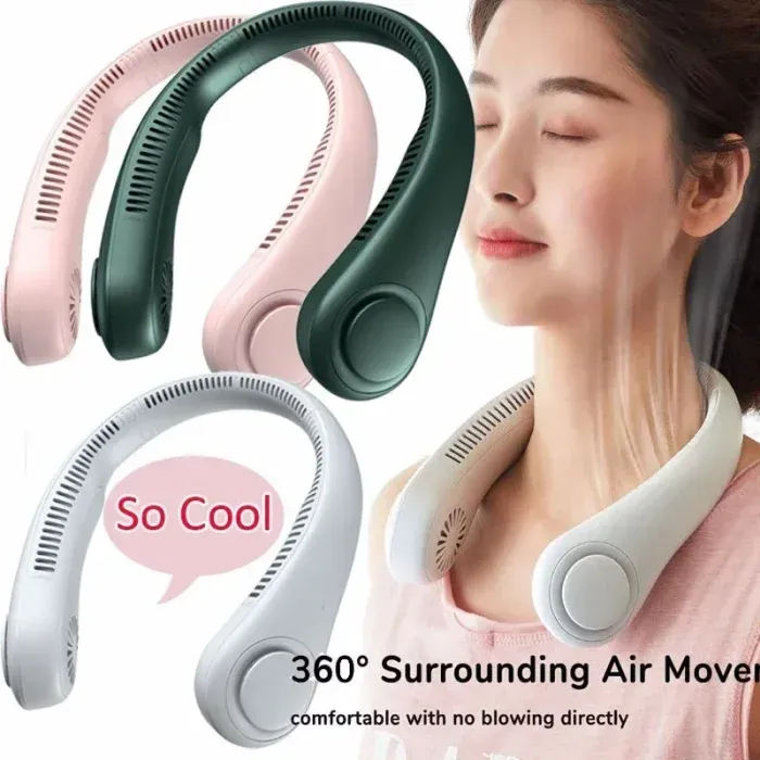 Portable Bladeless Neck Fan HL2