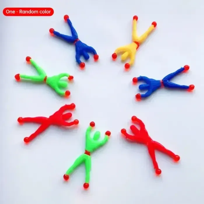 Sticky Wall Climber Spider-Man Action Figure Toy 5 pcs pack