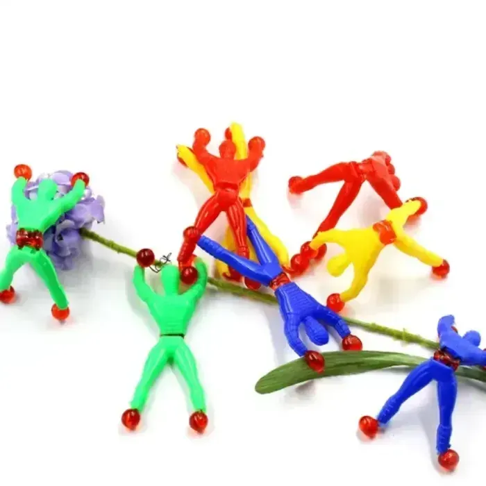 Sticky Wall Climber Spider-Man Action Figure Toy 5 pcs pack