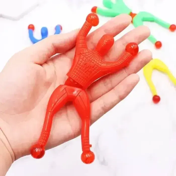 Sticky Wall Climber Spider-Man Action Figure Toy 5 pcs pack