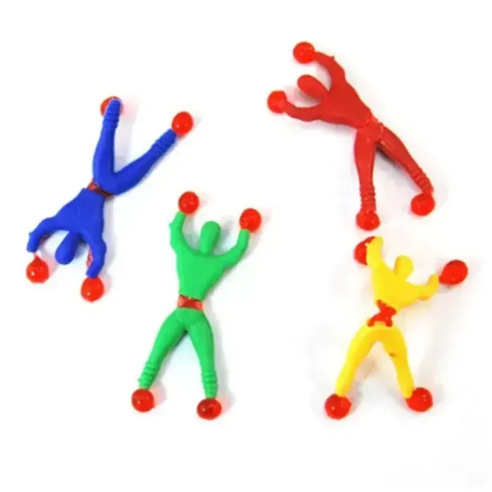 Sticky Wall Climber Spider-Man Action Figure Toy 5 pcs pack