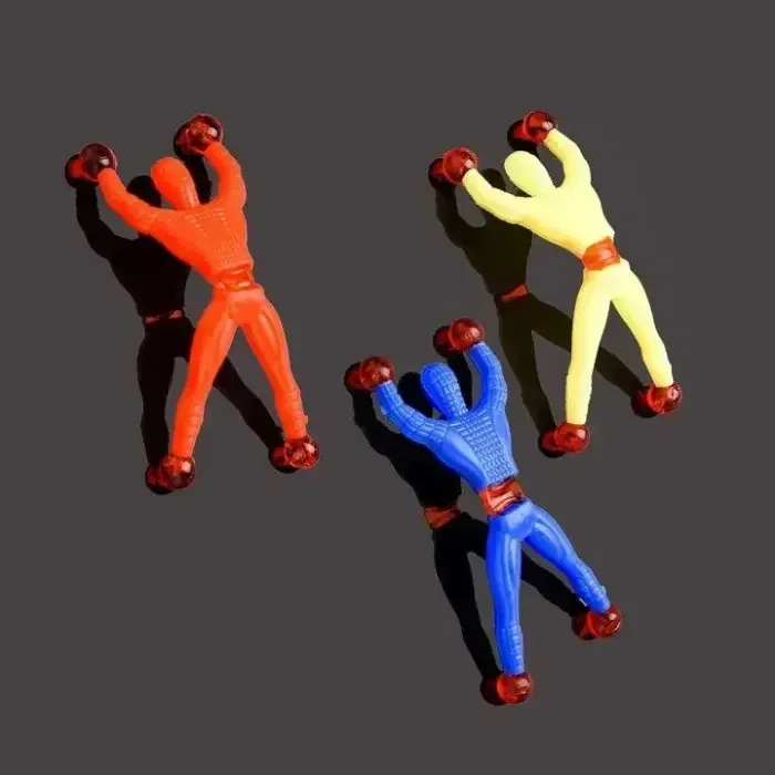 Sticky Wall Climber Spider-Man Action Figure Toy 5 pcs pack