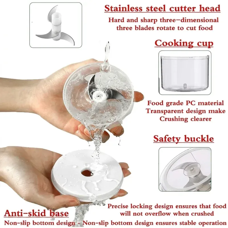 USB Portable Mini Capsule Cutter & Food Processor