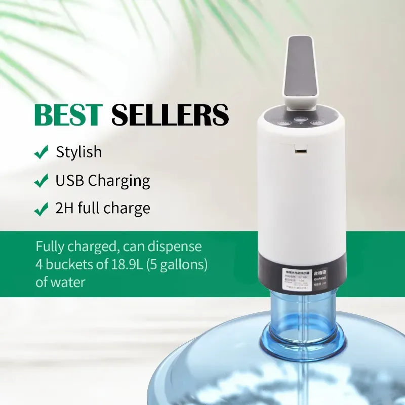 USB Rechargeable Automatic Water Bottle Pump Dispenser