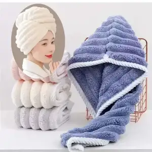 Large Thick Striped Cotton Towel