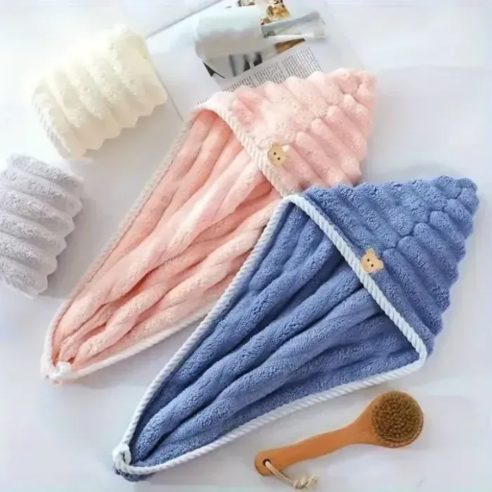 Large Thick Striped Cotton Towel