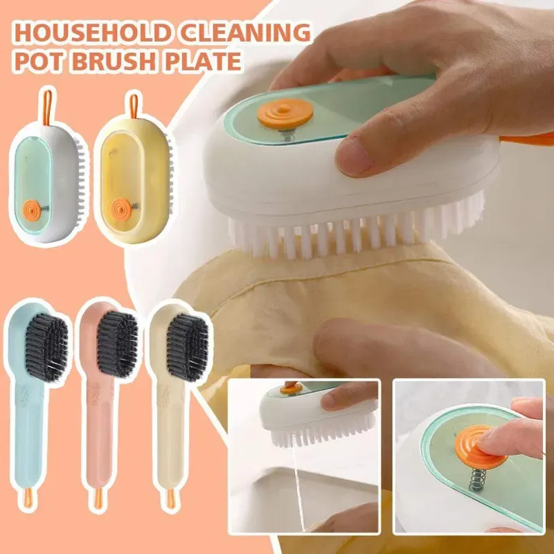 Multifunctional Liquid Cleaning Brush with Soap Dispenser