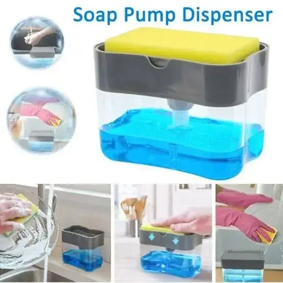 2-in-1 Soap Dispenser & Sponge Holder Caddy
