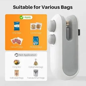 (Smart 2-in-1 Mini Heat Sealer & Cutter