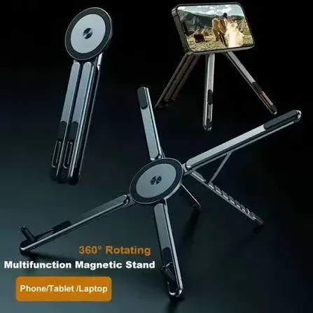 3-in-1 Magnetic Foldable Laptop & Phone Stand