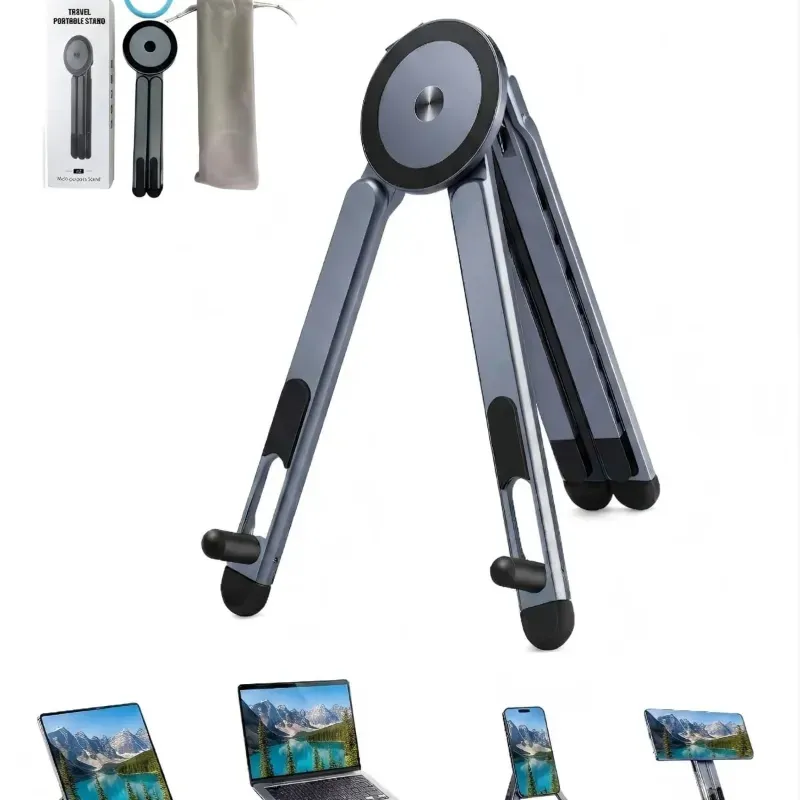 3-in-1 Magnetic Foldable Laptop & Phone Stand