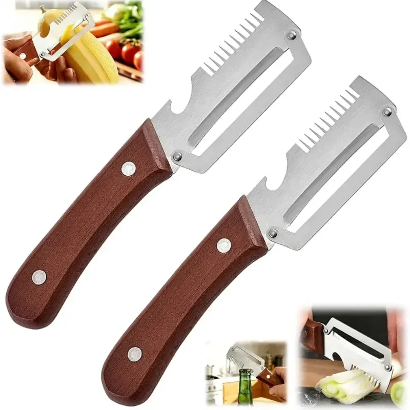 3-in-1 Multi-Functional Stainless Steel Vegetable Peeler