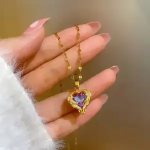 Wings Heart Pendant Necklace