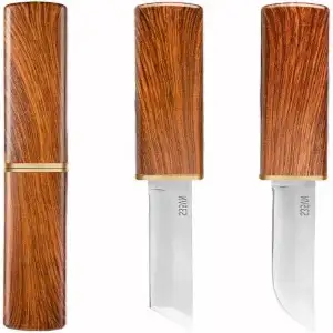 Dragon & Phoenix Double Knife Set with Wooden Sheath