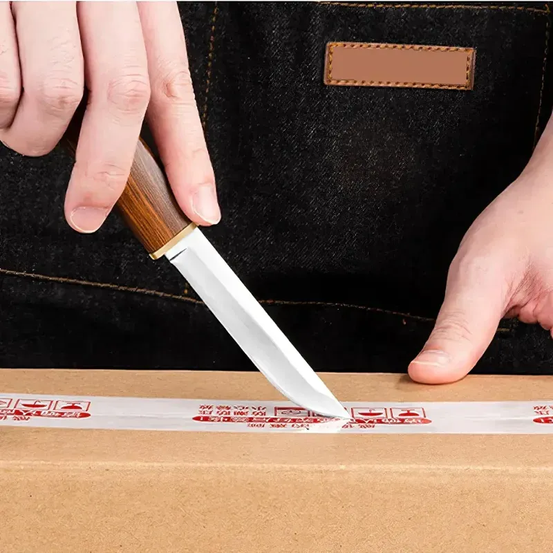 Dragon & Phoenix Double Knife Set with Wooden Sheath