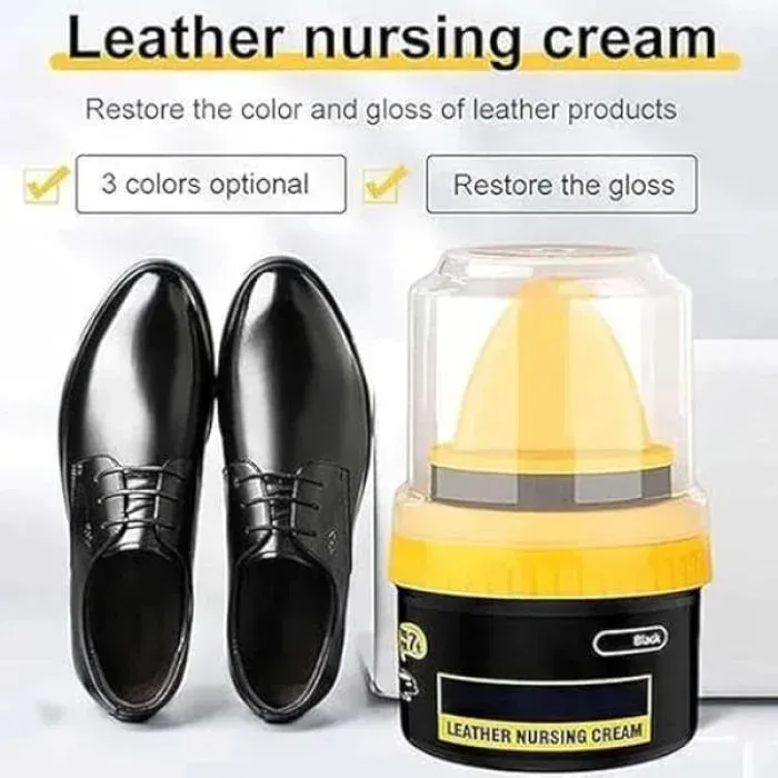 Premium Leather Nursing Cream Black for Shoes