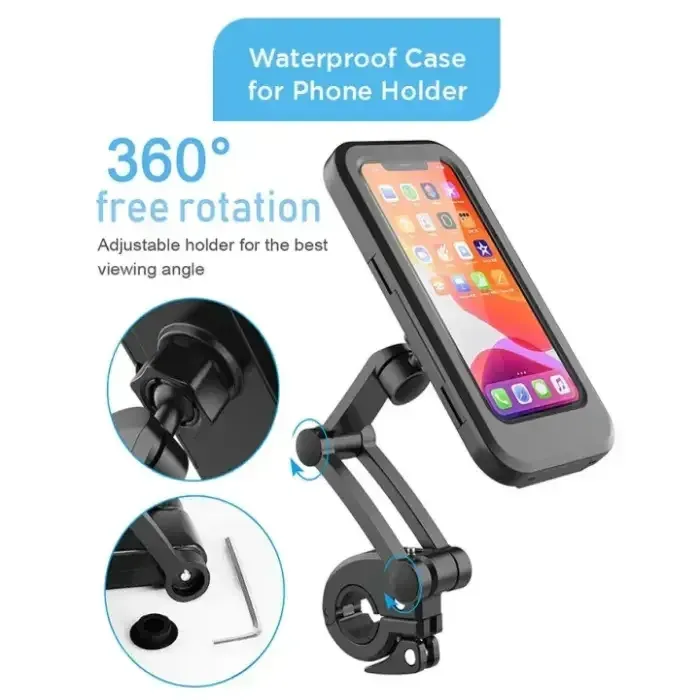 360° Waterproof Phone Holder for Bike & Motorbike