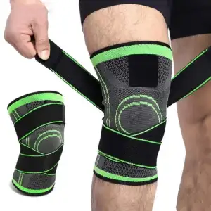 3D Elastic Knee Support Sleeve with Straps