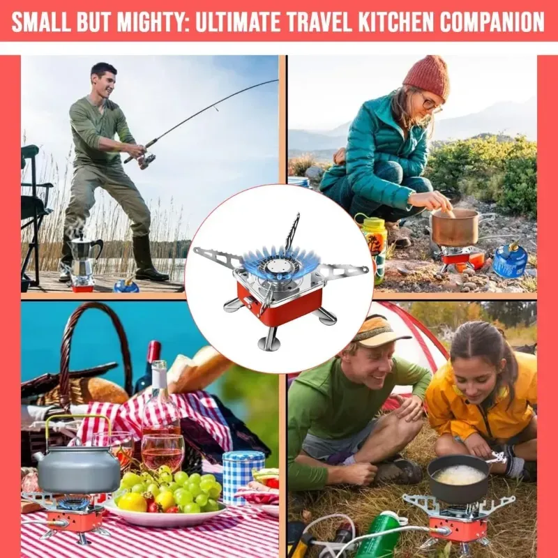 Portable Mini Gas Stove, Foldable Camping Stove for Camping and Outdoors.