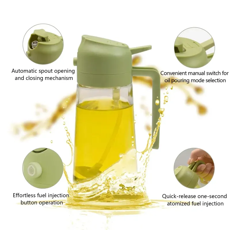 2-in-1 Oil Sprayer & Pourer Bottle for Cooking