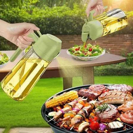 2-in-1 Oil Sprayer & Pourer Bottle for Cooking