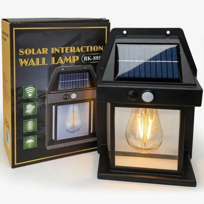 Solar Rechargeable Motion Sensor Wall Lamp BK-888