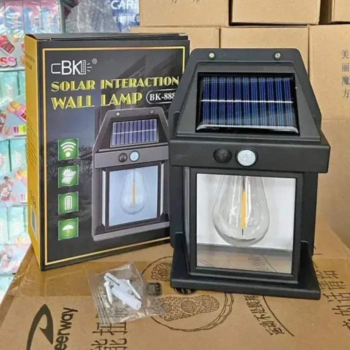 Solar Rechargeable Motion Sensor Wall Lamp BK-888