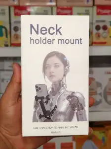 Neck Holder Mount Model-B | Hands-Free Mobile Phone Holder for POV Video, Vlogging & Live Streaming