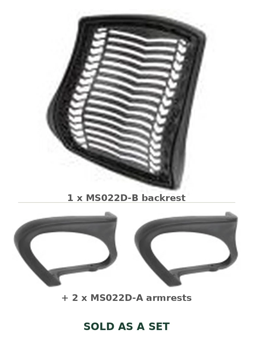 Soviet Backrest + Armrest Set (Nylon Back)