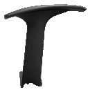 Black Fixed T-Armrest