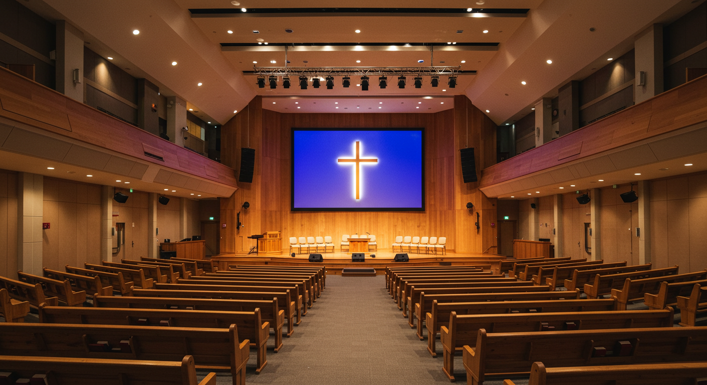 뉴비전 교회 LED 스크린