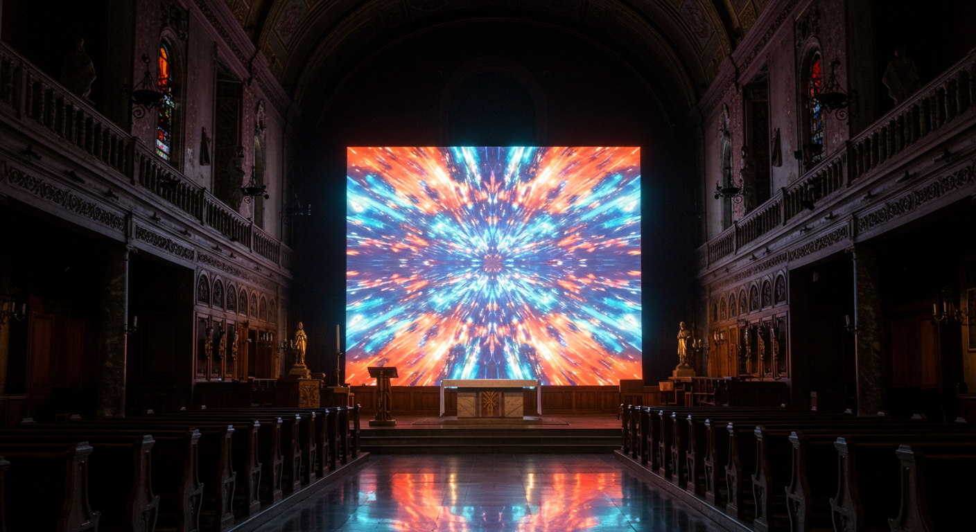 대전 하늘교회 LED스크린