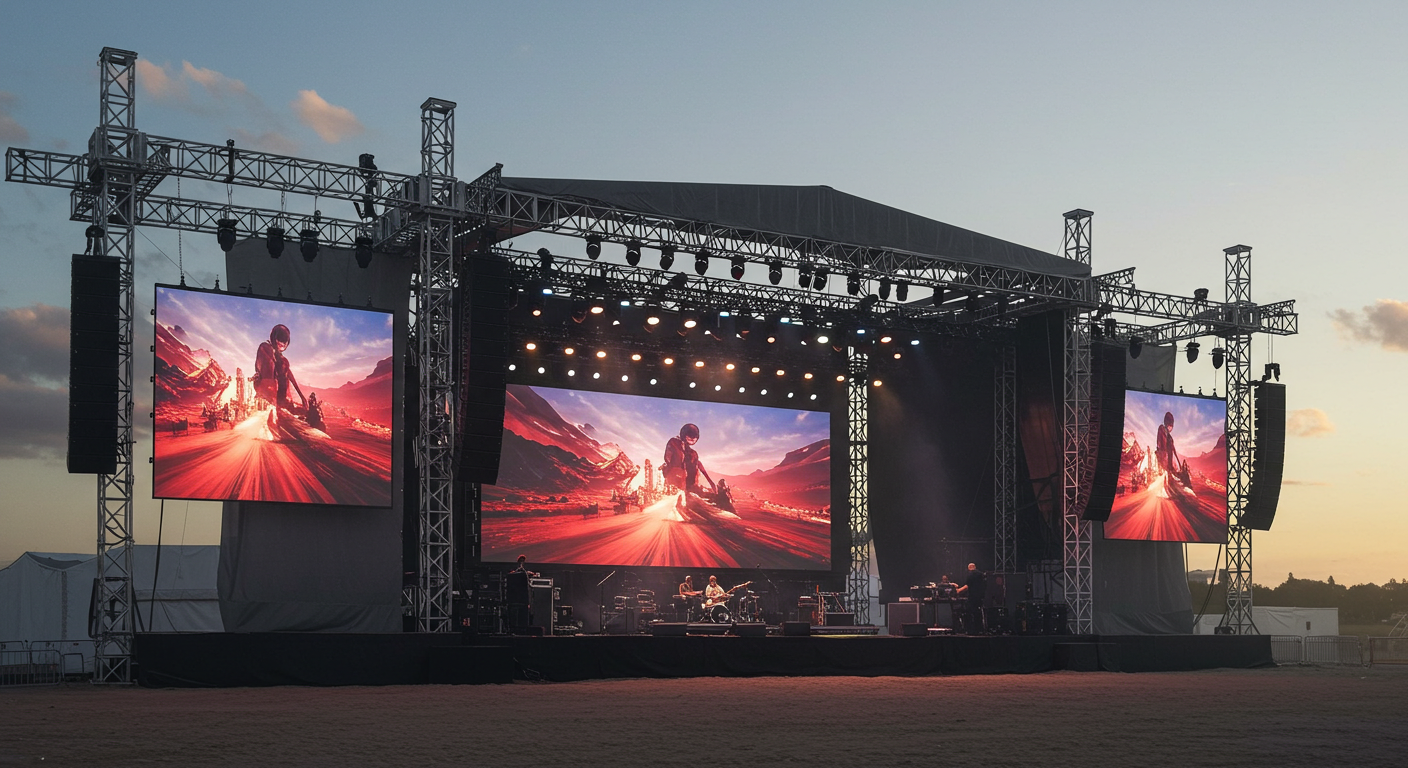 선교대회 부스 비디오월