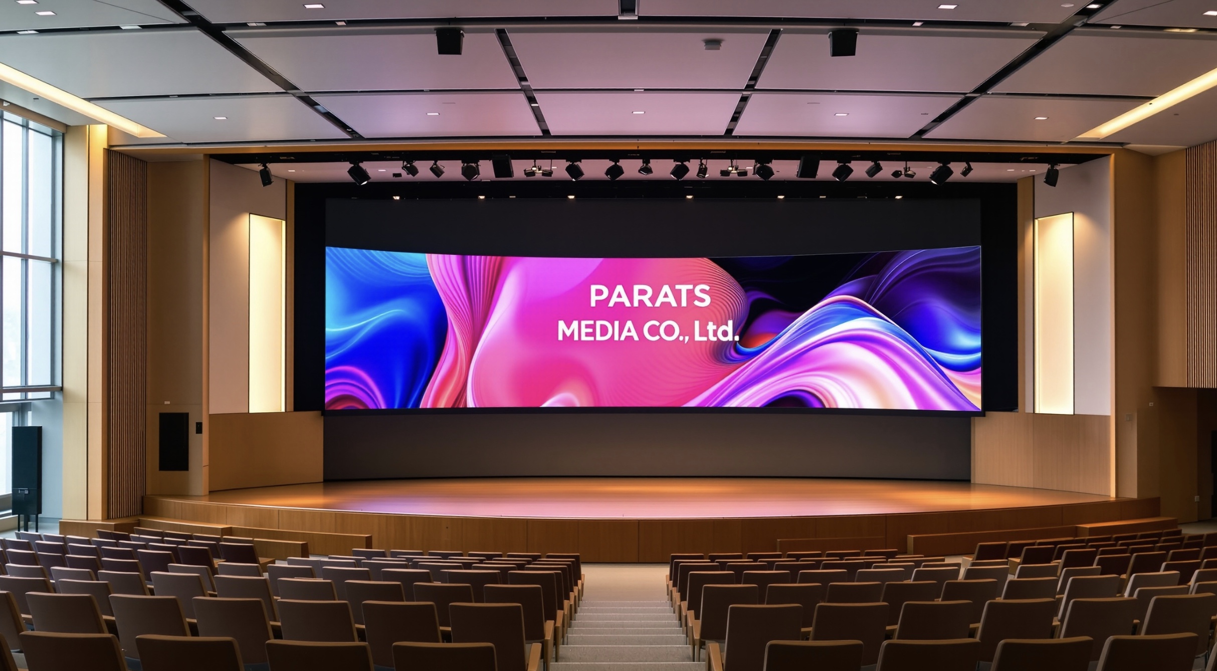 W 대학교 대강당 미디어월