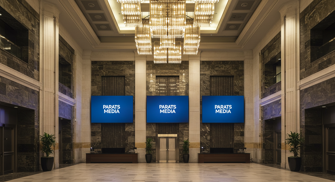 A사 기업 로비 미디어월