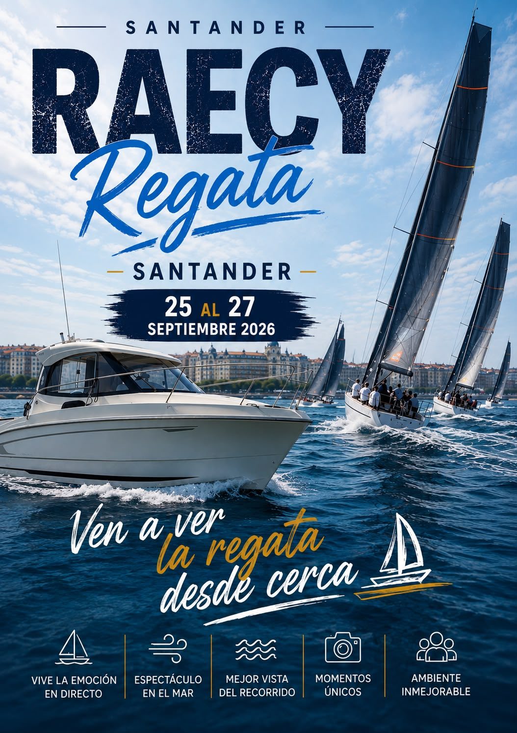 Vive la Regata RAECY desde el mar